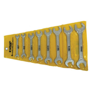 EXTOL CRAFT villáskulcs klt., W.S., műanyag tartóban; 8db, 6-22mm [ 6119B ]