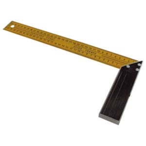 MB ASZTALOS derékszög 300×130mm, (festett alumínium) mm beosztással [ 18300 ]