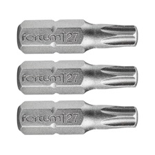 FORTUM behajtóhegy TORX, 3 db, S2 acél; T 10×25mm, bliszteren [ 4741410 ]