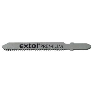 EXTOL PREMIUM dekopírlap fémre, 5db, Bosch befogás, HSS; 51×8×1,5mm, 1,2mm fogtáv, mart, hullámosított fogak, egyenes vágás, acéllemez [ 8805401 ]