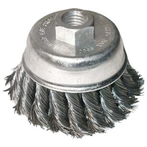 EXTOL CRAFT drótcsiszoló fazékkefe sodort szálú ; sarokcsiszolóhoz, M14×2 két soros, 80mm, max. 12500 ford/perc [ 17009 ]