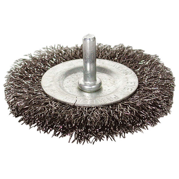 EXTOL CRAFT drótcsiszoló körkefe ; 75mm, O 6mm-es csap, fúróba fogható, max. 4500 ford/perc [ 17054 ]