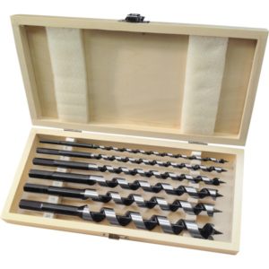 EXTOL PREMIUM fafúró klt. 6 db, 6-8-10-12-16-20×260mm, csavaros heggyel, hatszög befogás; fa dobozban [ 8801290 ]