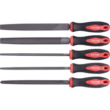 EXTOL PREMIUM (5 év garancia) fémreszelő klt., 5 db (lapos, félkerek, kerek, háromszög, négyszög), 200mm, T12 acél,  vágat 2, finom,  TPR gumis műa. [ 8803611 ]