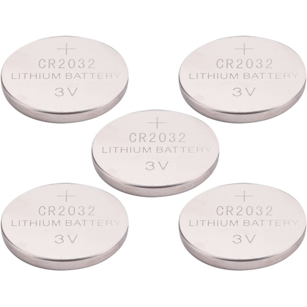 EXTOL LIGHT gombelem klt. 5 db, Lítium, 3V, méret: (CR2032); hosszú étettartam, bliszteren [ 42050 ]