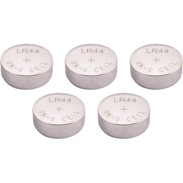 EXTOL LIGHT gombelem klt. 5 db, alkáli, 1,5V, méret: (LR44/AG13); hosszú étettartam, bliszteren [ 42051 ]