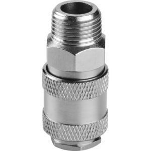 EXTOL PREMIUM gyorscsatlakozó-hüvely, külső menettel, 3/8", nikkelezett réz, bliszteren [ 8865112 ]