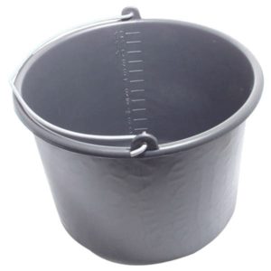 MB HABARCSOS vödör; 12 liter,fekete műanyag [ 30701M ]