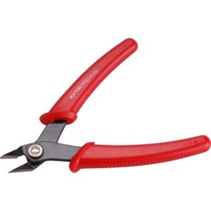 EXTOL PREMIUM műszerész oldalcsípő fogó, mini, 130 mm, HRC 52-55, átvágható drót max.: réz: 2mm, acél:1mm [ 8831110 ]