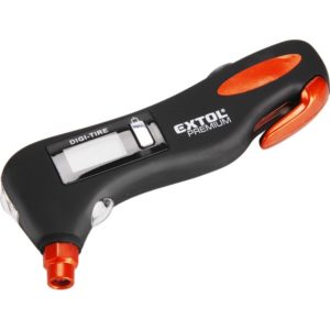 EXTOL PREMIUM nyomásmérő digitális, 5 az 1-ben autós funkció: nyomásmérő, fehér fény, vörös fény, üvegtörő, biztonsági öv átvágó [ 8863050 ]
