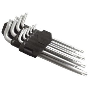 EXTOL PREMIUM torx kulcs klt., CV. ; 9db, lyukas, T10,15,20,25,27,30,40,45,50, bliszteren [ 6601 ]