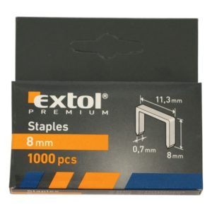 EXTOL PREMIUM tűzőgépkapocs (11,3×0,52×0,7); 10mm, 1000db [ 8852503 ]