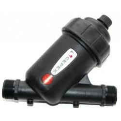 ÖNT CEPEX SZŰRŐHÁZ 1" fém szűrőbetéttel, leeresztő kupakkal 3/4" (130mikron) [ FLU34911