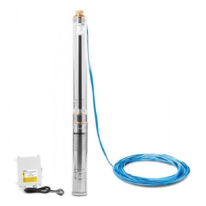 LEO 3XRm 2/8-0,18 csőbúvár szivattyú (230V) 20 méter kábellel + kapcsoló doboz [ 211L3XR2008 ]
