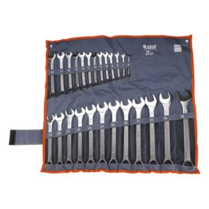 EXTOL PREMIUM csillag-villás kulcs klt., CV., vászon tartóban ; 25db, 6-32mm [ 6334 ]