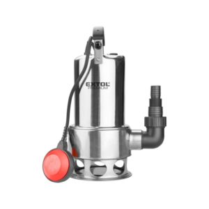 EXTOL PREMIUM  szennyvíz búvárszivattyú, úszókapcsolóval, 1100W,  INOX ház, szállító teljesítmény: 15 m3/h, max. száll. 9,5m [ 8895016 ]