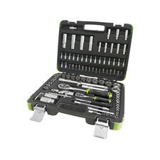 EXTOL CRAFT dugókulcs klt., CV., racsnis 45fog ; 1/4″ 1/2″, 94db, 4-32mm, 32db bit (lapos, kereszt,imbusz,torx), gyertyakulcs [ 918094 ]