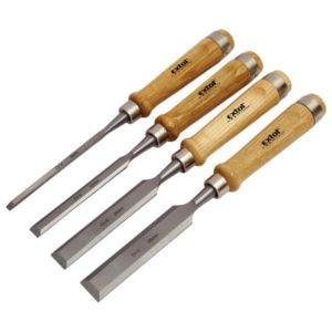 EXTOL PREMIUM favéső készlet, CV. ; 4db, 6-12-20-25mm HRC56-62, kőrisfa nyél [ 8812420 ]