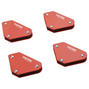 EXTOL PREMIUM hegesztő mágnes klt. mini, 4 db, max. 4 kg [ 8815180 ]