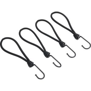 EXTOL PREMIUM leszorító gumipók klt. 4 db, 18 cm × 6 mm, kampóval, erős Latex gumi, takaróponyva rögzítéséhez [ 8861110 ]