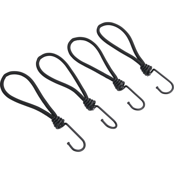 EXTOL PREMIUM leszorító gumipók klt. 4 db, 18 cm × 6 mm, kampóval, erős Latex gumi, takaróponyva rögzítéséhez [ 8861110 ]