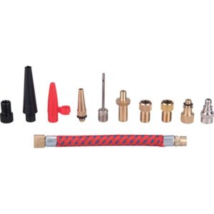 EXTOL PREMIUM tömlővég/csőr klt. 11 db, gumiabroncs fúvató pisztolyhoz, max. 8 Bar, G 1/4 menetes csatlakozó [ 8865067 ]