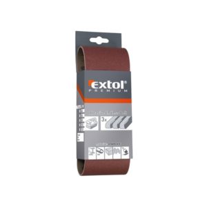 EXTOL PREMIUM csiszolószalag klt. 75×533mm 3 db P120 [ 8803532 ]