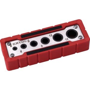 EXTOL PREMIUM fúróvezető sablon (fúrósablon) fúrószárakhoz, 6 méret: 3-13 mm [ 8801921 ]