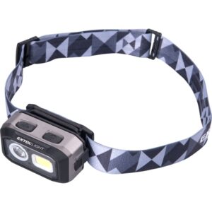 EXTOL LIGHT LED fejlámpa, Osram+COB, 500 Lumen; tölthető akkuval+AAA elemmel is, 4 funkció, cseppálló: IPX4 [ 43185 ]