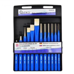 GEKO Vágó-kiütő-vágó-pontozó készlet 12 részes CR-V [ G38550 ]