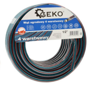 GEKO Kerti szövetbetétes locsolótömlő 4 rétegű 1/2" 20m [ G73782 ]