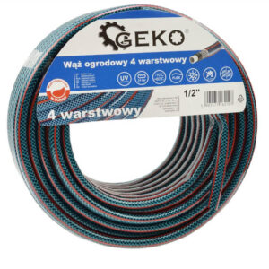 GEKO Kerti szövetbetétes locsolótömlő 4 rétegű 1/2" 30m [ G73783 ]