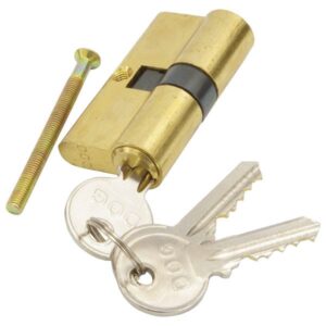 FLAME Hengerzárbetét, 30/30 mm, réz, 3 kulcsos, Flame [ 84642 ]