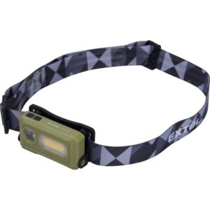 EXTOL LIGHT LED fejlámpa, SMD+COB, 140 Lumen; tölthető akkuval, 8 funkció, cseppálló IPX4 [ 43184 ]