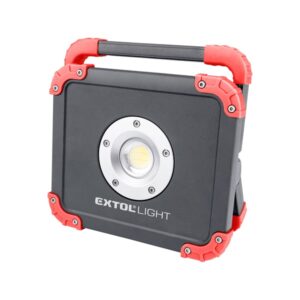EXTOL LIGHT hordozható LED lámpa, 20 W, COB LED; 2000 Lm, újratölthető Li-ion akkus, 6600 mAh, IP54 [ 43134 ]