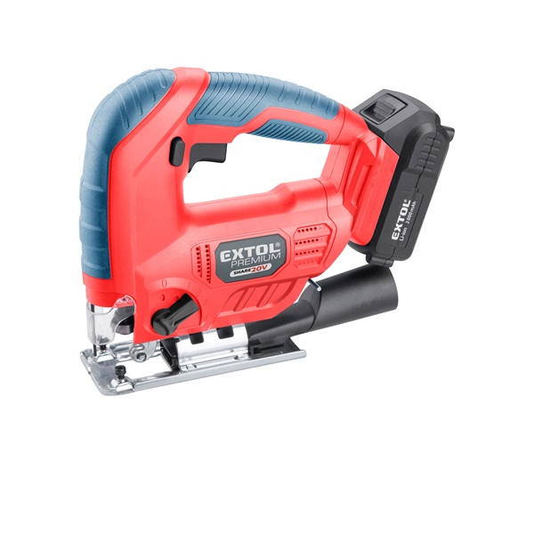 EXTOL PREMIUM akkus dekopírfűrészgép, Share20V, 20V, Li-ion, 1db akku, 1db töltő, 2000 mAh [ 8891824 ]
