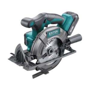 EXTOL INDUSTRIAL  akkus körfűrészgép, Share20V, 20V, Li-ion, 1db akku, 1db töltő, 2000 mAh, 0-3650 ford/perc, 165 mm tárcsa [ 8791822 ]