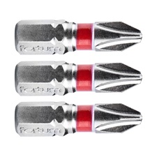 FORTUM behajtóhegy lapos, 3 db, S2 acél; 3×25mm, bliszteren [ 4741103 ]