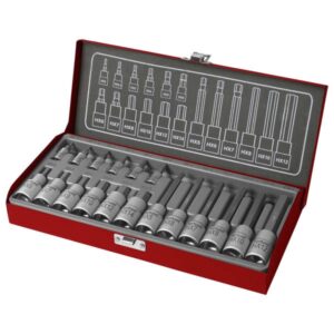 FORTUM bitdugófej klt. imbusz, 1/2", 1/4", 18db, 61CrV5 [ 4700008 ]