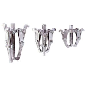 EXTOL CRAFT csapágylehúzó klt., krómozott, 3db; 75mm 2 karmú, 100mm 3 karmú, 150mm 3karmú [ 9788 ]