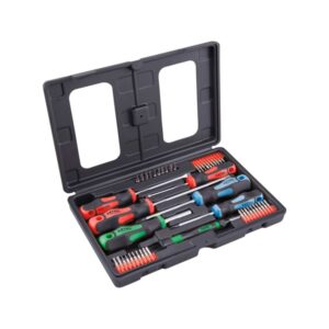 EXTOL PREMIUM csavarhúzó és BIT klt., 47 db; lapos: 5,5×38, 5,5×100, 6,5×125mm és 8×150mm, PH1×75, PH2×38 és PH2×125, CV., műanyag tar [ 8819258 ]