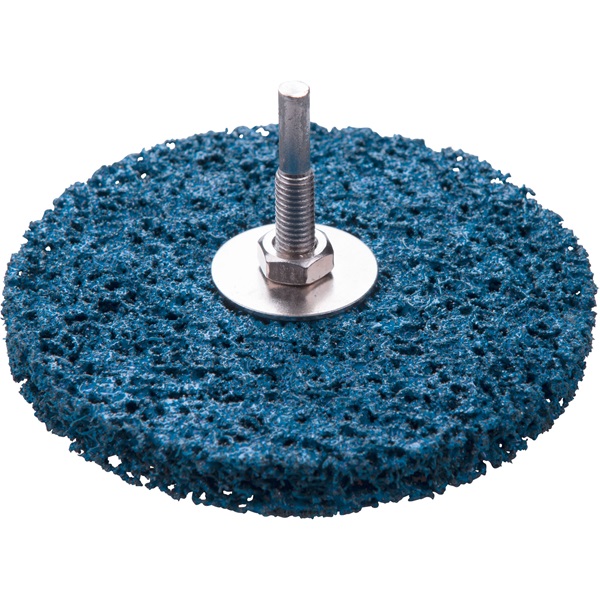 EXTOL PREMIUM csiszolókorong fúrógéphez ("csapos négertárcsa") 115mm, 15 mm vastagság, 6 mm befogás, nylon és szilícium-karbid [ 8803358 ]