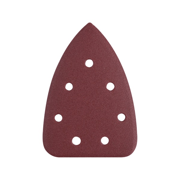 EXTOL PREMIUM delta csiszolópapír, lyukas klt. 10db, 100×140 mm; 7 db lyukkal, P120, 8891844 csiszológéphez [ 8803995 ]