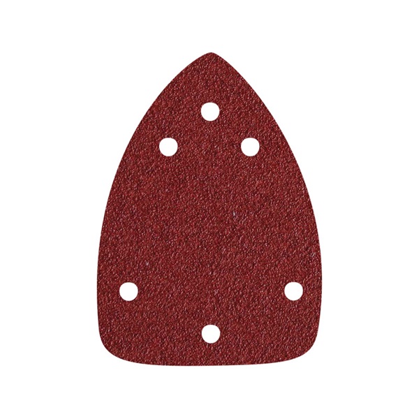 EXTOL PREMIUM delta csiszolópapír, lyukas klt. 10db, 97×140 mm; 6 db lyukkal, P60, 407130 csiszológéphez [ 245060 ]