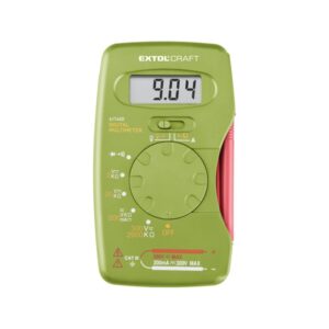 EXTOL CRAFT digitális multiméter; Amper/Volt/Ohm mérő, hangjelző funkcióval, CE, 1 db 9V elem [ 417400 ]