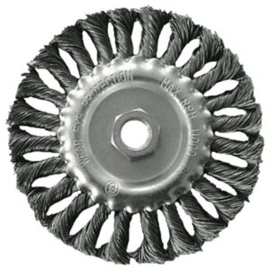 EXTOL CRAFT drótcsiszoló körkefe sodort, M14×2 sarokcsiszolóra; 100mm, ford.: 11000/perc [ 17024 ]