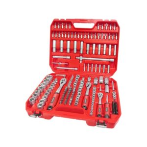 EXTOL PREMIUM dugókulcs klt., CV., racsnis 45fog ; 1/4", 3/8" és 1/2", 172db, műanyag koffer [ 8818346 ]