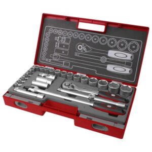 FORTUM dugókulcs klt. 1/2", 27db, 61CrV5 mattkróm [ 4700014 ]