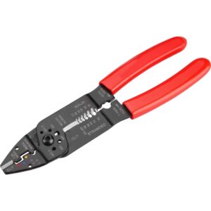 EXTOL PREMIUM érvéghüvely fogó (krimpelő), 1,0 - 2,5 mm2, vágási kapacitás: M 2,6-3,0-3,5-4,0-5,0, blankolás: 0,6-3,2mm, hossz: 215 mm [ 8831130 ]