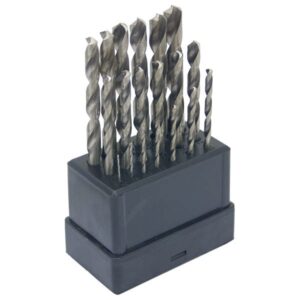 EXTOL CRAFT fémfúró klt., 19db, HSS 1-10mm polírozott, műanyag dobozban [ 11190 ]